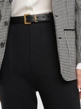 Saint Laurent Cassandre YSL Logo Belt Size 90 - With Original Box